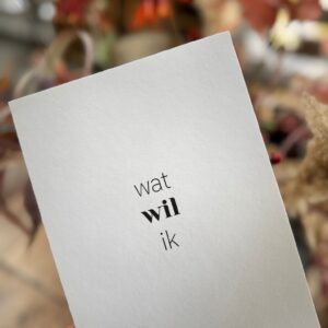 resetkaart wat wil ik