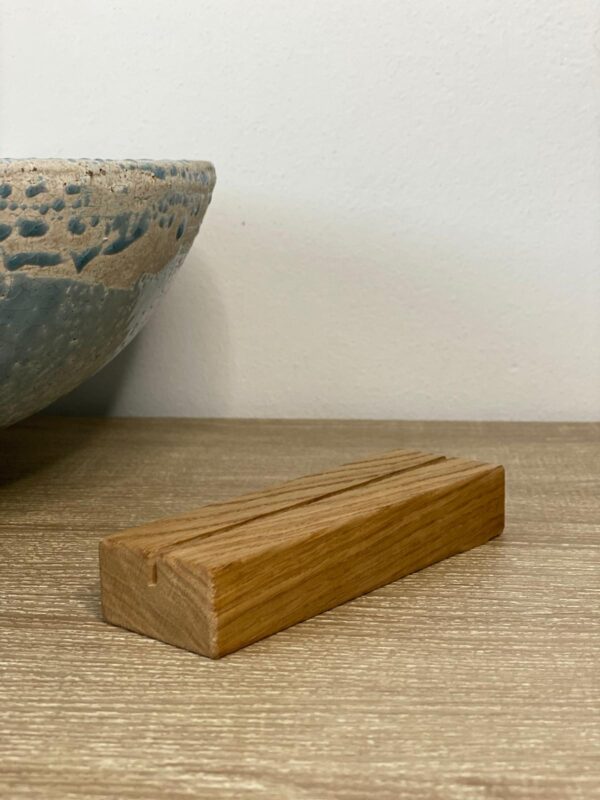 eiken houten kaarthouder